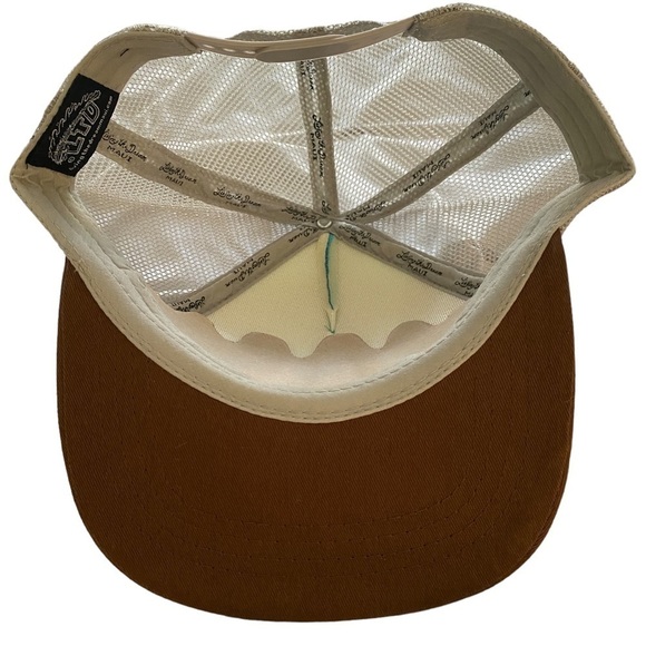 NEW Living the Dream MAUI Snapback Hat Cap w/ Brown Flat Bill Unisex One Size - Picture 5 of 7